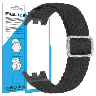 Produktbild von Beline Mi Band 9/8 Nylonarmband schwarz