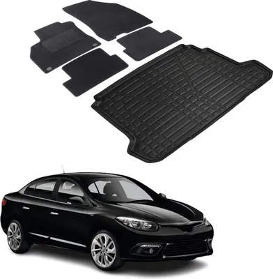 Image de Ensemble Tapis Velours Sur Mesure et Coffre TPE pour Renault Fluence 2009-2017 Berline