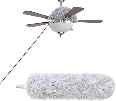 Zdjęcie produktu dla Mikrofibra Plumeau - Środek do czyszczenia kurzu - Do czyszczenia powierzchni o dużej powierzchni - Teleskopowa rączka, giętka główka - 240 cm - Szary