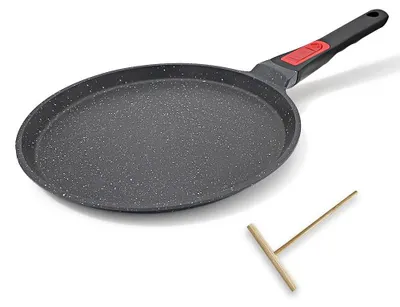 Obrázok produktu pre Nepriľnavá panvica na palacinky, 10 palcov, s odnímateľnou rukoväťou