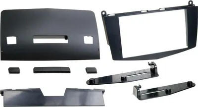 Image de Adaptateur de façade 2-DIN pour Mercedes c- class noir