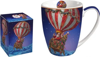 Produktbild von Weihnachtsbecher 350ml Santa Ballon in einer Box