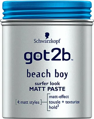 A product shot of a hair paste container.