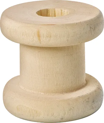 Produktbild von VBS Holzspule zum Basteln und Dekorieren, 5 x 5,5 cm, Loch Ø ca. 16 mm