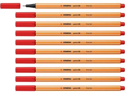 Immagine prodotto di Stabilo point 88 Pennarello rosso carminio -10u-