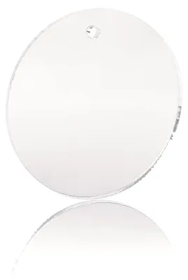 20 transparente Acryl-Hängescheiben, personalisierbar, Ø 100 mm