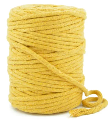 Produktbild von Clanstore Baumwollkordel Makrame 5mm 50m Senfgelb