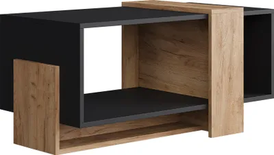 Image de table basse Vicco Aven Anthracite/chêne doré 91.8x49cm, Model 54386