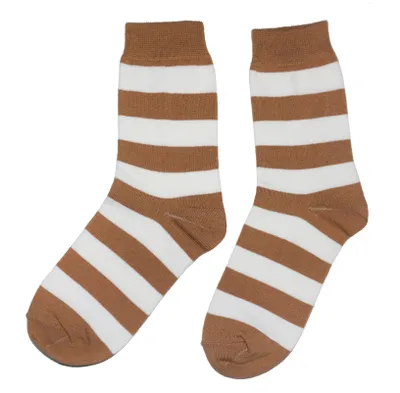 Produktbild von Herren Business Socken aus Baumwolle Camel Blockringel Größe 43-46