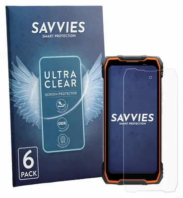 Produktbild von 6x Für Blackview Rock 2 Schutzfolie Savvies Displayschutz Display Schutz Folie Klar Transparent