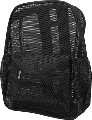 Produktbild von Netz-Rucksack, robust, leicht, großes Fassungsvermögen, waschbar, durchsichtig, für Schwimm-, Strand- und Sportarten