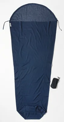 Produktbild von Cocoon MummyLiner S ägypt. Baumwolle Hüttenschlafsack (Wärmeleistung +3,9°C / Max. Körpergröße 165cm / Gewicht 0,2kg) tuareg