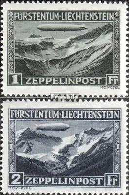Produktbild von Briefmarken Liechtenstein 1931 Mi 114-115 (kompl.Ausg.) postfrisch Graf Zeppelin