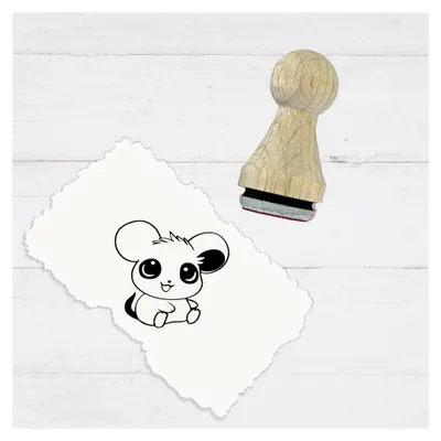 Produktbild von Motivstempel Maus - DIY Stempel für Karten und Bastelprojekte