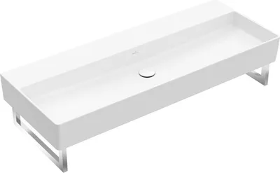 Produktbild von Villeroy & Boch Memento 2.0 Wandwaschbecken, ohne Hahnloch, ohne Überlauf, ungeschliffen, 1200x470mm, 4A22C3I4