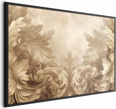 Produktbild von Posterpapier Poster - Carved Ornaments in Sepia Shades 60x40 cm Muster f-H-10018-ao-a