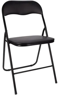 Produktbild von HowHomely Klappstuhl Gartenstuhl schwarz Faltstuhl 43x46x79cm Küchenstuhl Campingstuhl