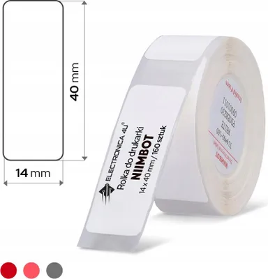 Produktbild von Selbstklebende Etiketten Thermosticker Niimbot D11 D110 D101 H1S 14x40