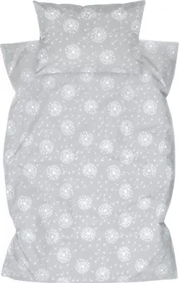 Produktbild von Amilian Kinderbettwäsche 2-teilig – 100×135 & 40×60 cm – 100 % Baumwolle, Hotelverschluss – für Babybett, Kleinkinderbett & Gitterbett