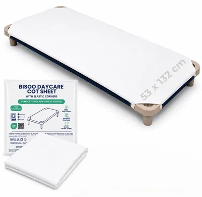Immagine prodotto di Lenzuola per culla in cotone, 53x132 cm, colore bianco