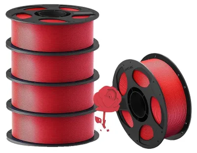 Obrázek produktu pro 3D tiskový filament, vylepšená pevnost, ekologické složení, 5 kg, červená barva