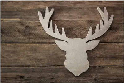Produktbild von Türmatte Hirsch Landhaus in 40x60 cm als Fussabtreter