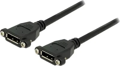 Immagine prodotto di Delock - Convertitore DisplayPort da femmina a maschio - DisplayPort (W) a DisplayPort (W) - 25 cm - nero
