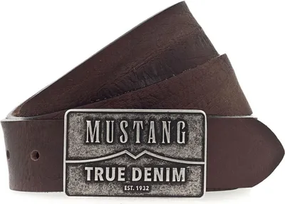 Produktbild von MUSTANG Leder Gürtel Men Leather Belt W115 D. Brown braun