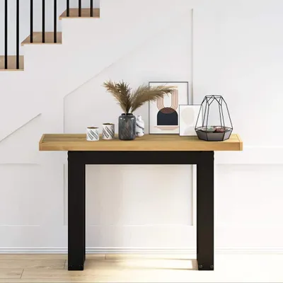 Obrázek produktu pro vidaXL Konzolový stolek NOAIN s nohami ve tvaru U 120x30x75 cm borovicový masiv