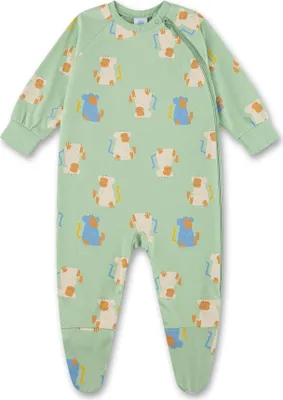 Produktbild von Sanetta Baby-Strampler grün Affe 68