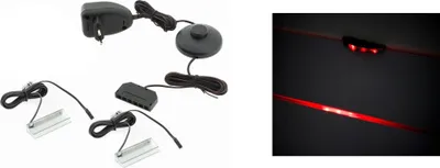 Productafbeelding van Furniture24 LED-verlichting, set van 2, rood, SOHO-collectie, geschikt voor de woonkamer