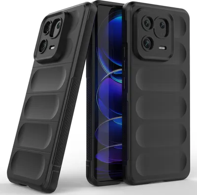 Produktbild von Xiaomi 13 Hülle, Weich TPU Silikon Stossfest Anti-rutsch Schutzhülle für Xiaomi 13 Schwarz