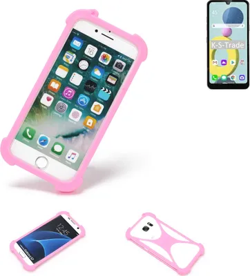 Produktbild von K-S-Trade Handy Hülle kompatibel mit LG Electronics Xpression Plus 3 Schutz Hülle Bumper Silikon Schutz Hülle Cover Case Silikoncase Silikonbumper