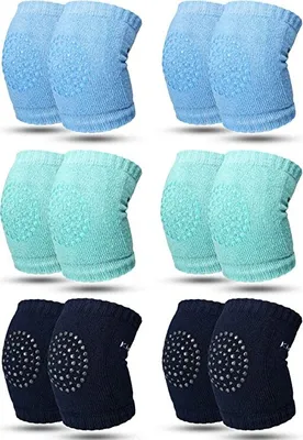Produktbild von 6 Paar Kriechende Knieschützer Anti-Rutsch Baby Knieschützer für Kleinkinder Beinlinge