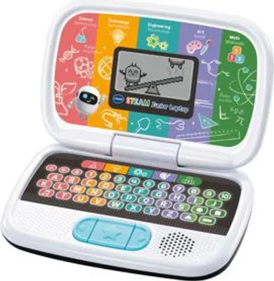 Zdjęcie produktu dla VTech STEAM Junior Laptop, 3 lat(a), Brzmienie, Funkcja mówienia, Wymagane baterie, AA, Plastik
