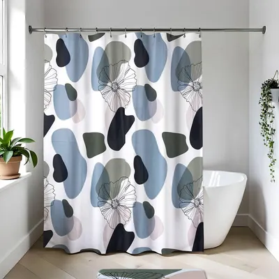 Produktbild von Duschvorhang peva 180x180 cm - flowers - Tendance