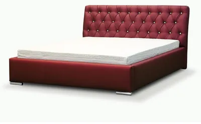 Zdjęcie produktu dla Łóżko ORPELLO, 200x200 cm, białe nogi, tapicerowane