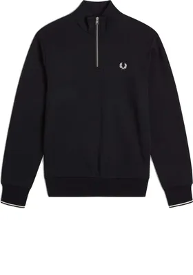 Zdjęcie produktu dla Fred Perry Half Zip Sweatshirt Czarny