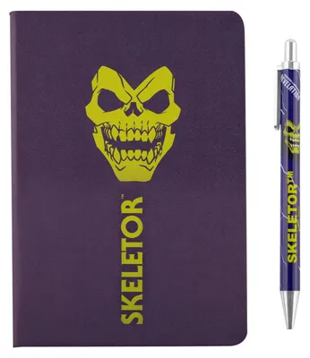 Produktbild von Cinereplicas MOTU – Skeletor Deluxe Notizbuch und Stift-Set – offiziell lizenziert