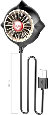 Image de Handy Radiator Gaming Universal Cooler Portable Fan Cooler noir