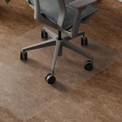 Produktbild von Bodenschutzmatte, Bš¹rostuhlmatte fš¹r Teppichb?den, 90 x 120 cm, transparent