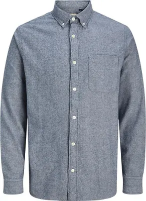 Produktbild von Jack & Jones Brook Langarmhemd Grau L Herren Grau L