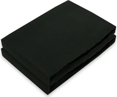 Produktbild von Marke Jersey Spannbettlaken Doppelpack Rundumgummizug 180 - 200 x 200 cm Schwarz