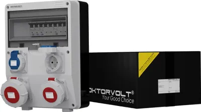 Immagine prodotto di Distributore di potenza TD-S IP65 1x16A 1x32A 2x230V Doktorvolt® 6046