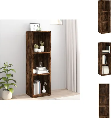 Produktbild von vidaXL Bücherschrank/TV-Schrank Räuchereiche 36x30x114cm Holzwerkstoff - Bücherregale & Bücherschränke