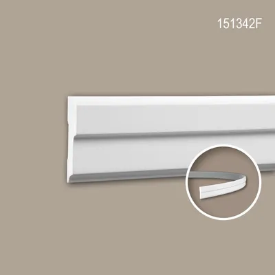 Produktbild von PROFHOME 151342F flexible Wand- und Friesleiste Stuckleiste Zierleiste 2 m
