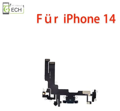 Produktbild von Ladebuchse für iPhone 14 Anschluss Connector Flex USB Schwarz