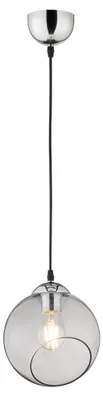 Produktbild von Pendelleuchte, Glasschirm, Metall, rauchfarben, H 150 cm