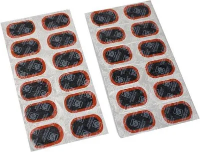 Obrázek produktu pro Gumové záplaty na opravu pneumatik – 24 kusů – 34 mm x 52 mm