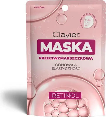 Obrázek produktu pro CLAVIER pleťová maska proti vráskám – retinol